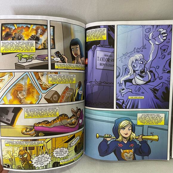 Female Force Taylor Swift Comic Book Swifties Dazzler Homage Variant Paperback - Picture 3 of 6
